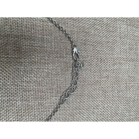 Vintage Brighton Heart Necklace Glass Black Beads - Picture 4 of 9